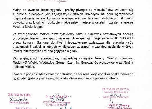 Mielec: Komary  atakują w dzień i w nocy.