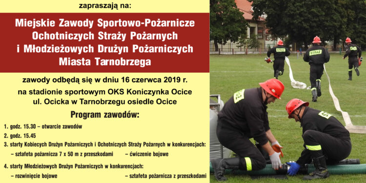 Tarnobrzeg. Ćwiczenia bojowe, sztafeta pożarnicza  z przeszkodami. W niedzielę będzie się działo.
