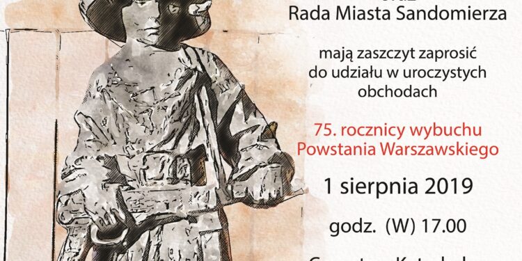 Sandomierz: Miejskie obchody 75 rocznicy wybuchu powstania warszawskiego.
