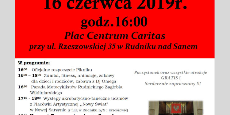 Rudnik nad Sanem: W niedzielę w Caritasie Piknik Patriotyczno-Rodzinny