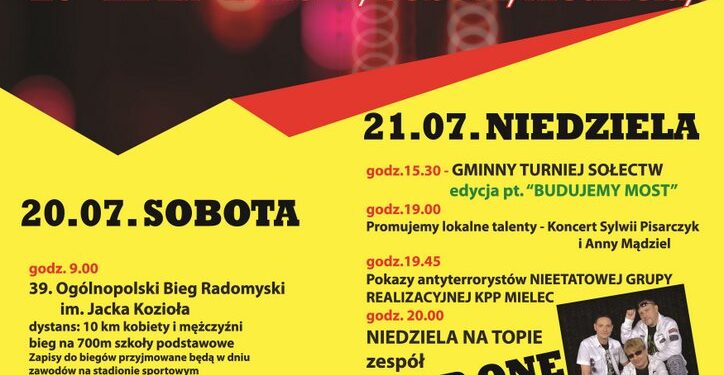 Mielec: Zapraszamy na Dni Radomyśla Wielkiego.