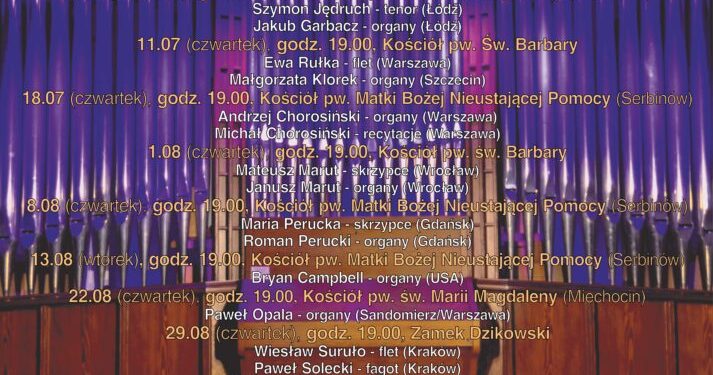 Tarnobrzeg. Wydarzenie w ramach Festiwalu Muzyki Organowej i Kameralnej.