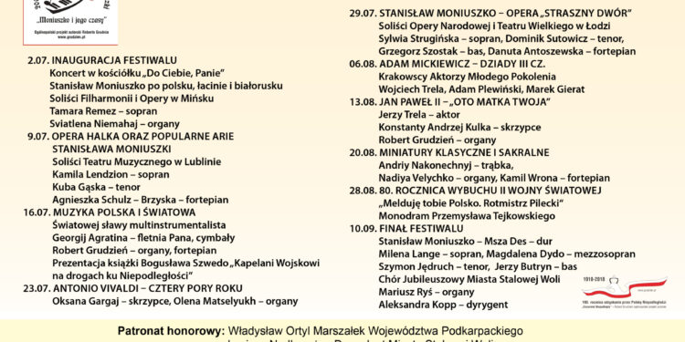 Stalowa Wola: Dziś inauguracja Międzynarodowego Festiwalu Muzycznego