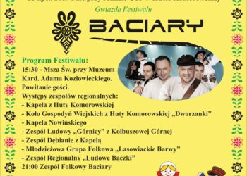 Huta Komorowska: 28 lipca Festiwal Muzyki Ludowej i Folkowej.
