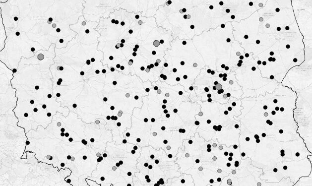 Sandomierz: Mapa wypadków drogowych ze skutkiem śmiertelnym.