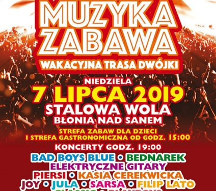 Stalowa Wola: Już w tą niedzielę na Błoniach Dwójka z wakacyjną trasą koncertową
