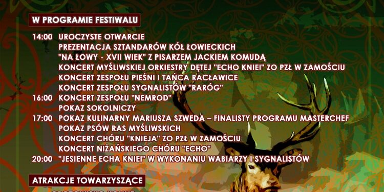 Nisko: Już w niedzielę Festiwal Kultury Łowieckiej