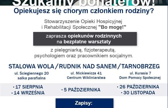 Stalowa Wola: Weź udział w bezpłatnych warsztatach dla opiekunów osób chorych