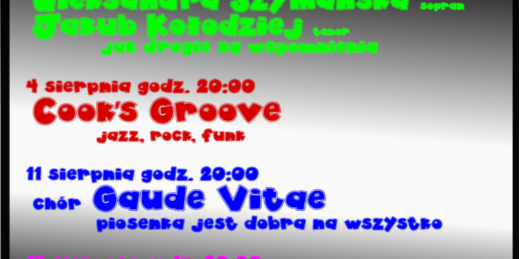 Stalowa Wola: W sobotę ruszają sierpniowe koncerty pod księżycem