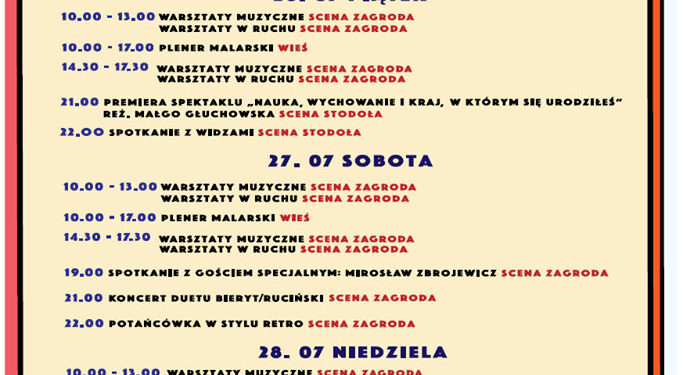 Łążek Garncarski: Dziś rusza Stodoła Kultury i Sztuki.