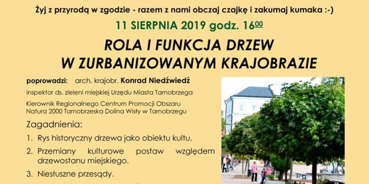 Tarnobrzeg. O roli i funkcji drzew w zurbanizowanym krajobrazie.