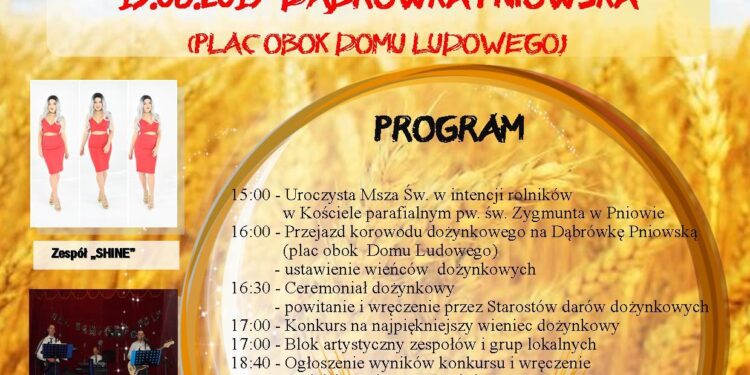 Dąbrówka Pniowska: Już w czwartek święto plonów.