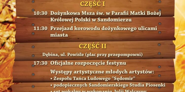 Sandomierz: Dzis III Dożynki Miejskie.