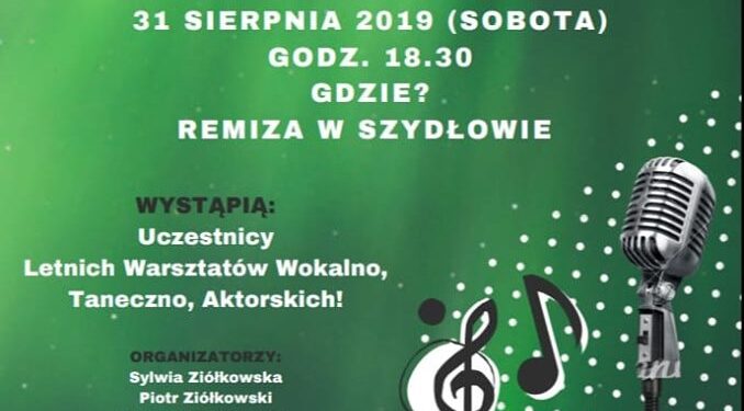 Szydłów: Utalentowane dzieci w koncercie „Pożegnanie wakacji”.