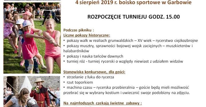 Garbów Stary: Piknik rycerski „Od Grunwaldu po Dzikie Pola”.