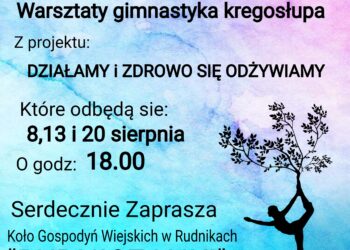 Rudniki, Staszów: 'Działamy i zdrowo się odżywiamy’.