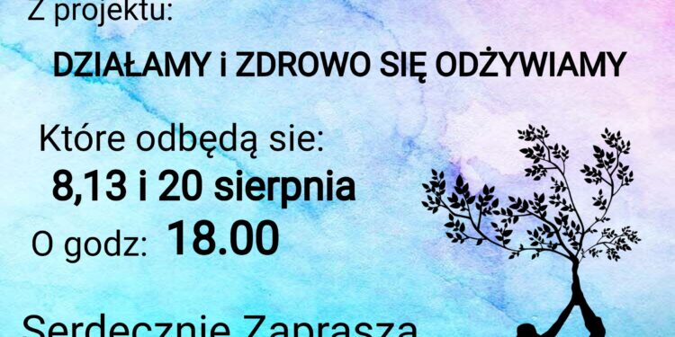 Rudniki, Staszów: 'Działamy i zdrowo się odżywiamy’.