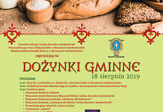 Baranów Sandomierski: Zaproszenie na dożynki