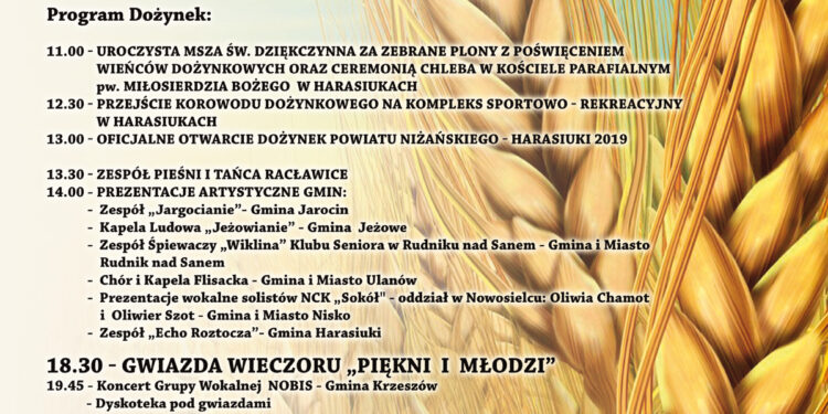 Harasiuki: W tę niedzielę dożynki z konkursami i koncertem Piękni i Młodzi.