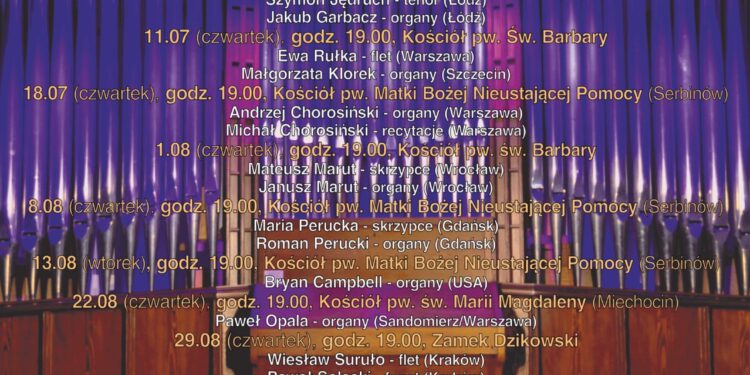 Tarnobrzeg. Amerykański organista w kościele na Serbinowie.