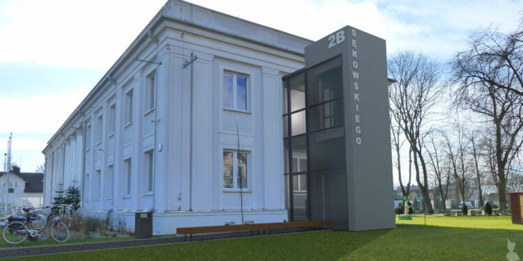 Mielec: Budowa windy przy Sękowskiego