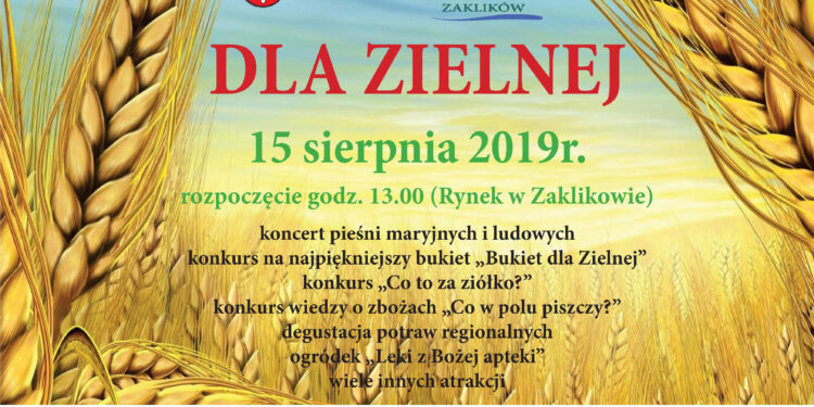 Zaklików: Już w czwartek „Leki z bożej apteki”, bukiet dla Zielnej i koncert.