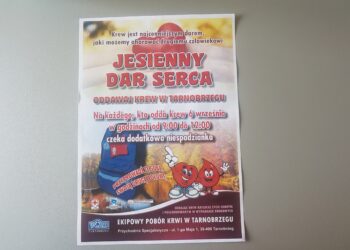 Tarnobrzeg. Oddaj krew, dostaniesz plecak i saszetkę życia.