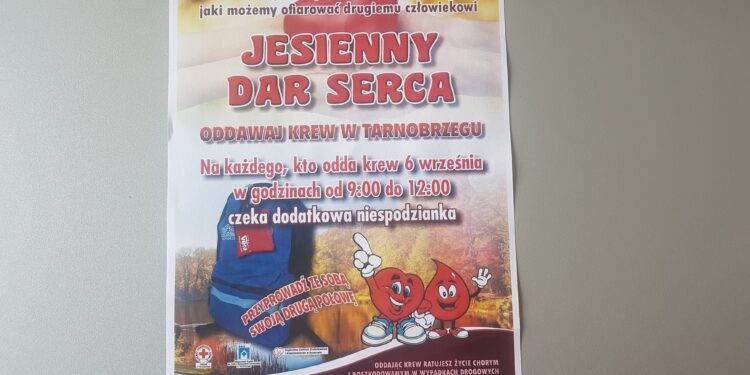 Tarnobrzeg. Oddaj krew, dostaniesz plecak i saszetkę życia.