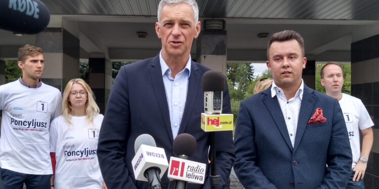 Mielec: Kandydat do Sejmu RP, lider listy Koalicji Obywatelskiej – Paweł Poncyliusz odwiedził Mielec.