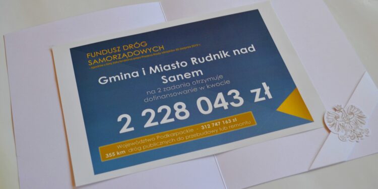 Rudnik nad Sanem: Ponad 2 miliony złotych na przebudowę dróg