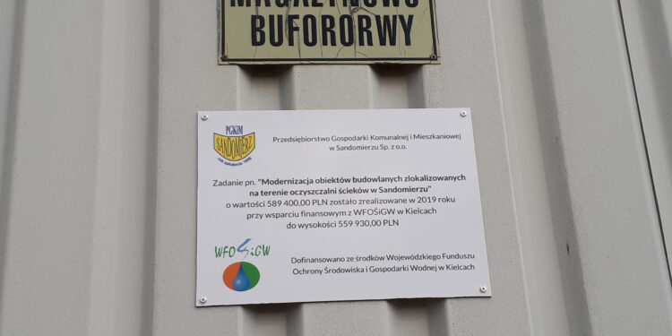 Sandomierz: Zbiornik na ścieki został wyremontowany.