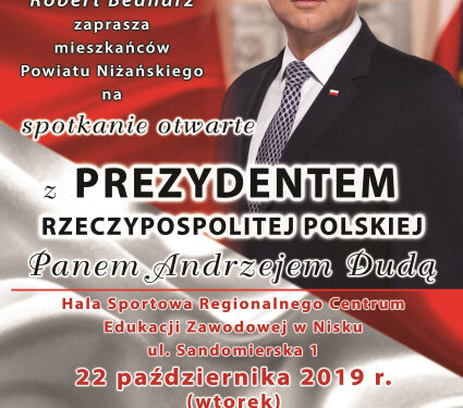 Nisko: Prezydent Duda spotka się z mieszkańcami Niska