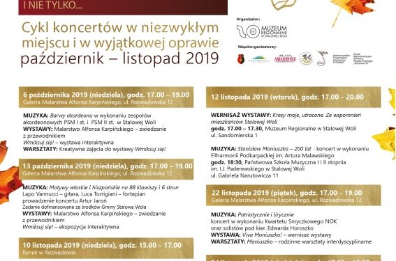 Stalowa Wola: W niedzielę kolejna odsłona Muzycznej Jesieni.