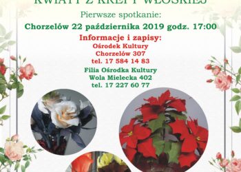 Mielec: Kwiaty z krepy.