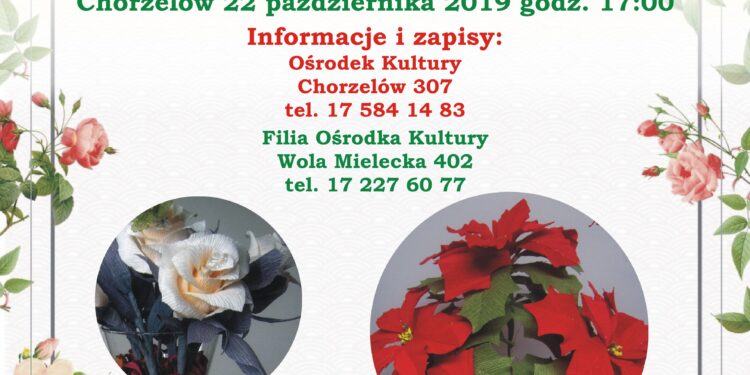 Mielec: Kwiaty z krepy.