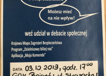 Bojanów: Będzie debata z policjantami o bezpieczeństwie seniorów