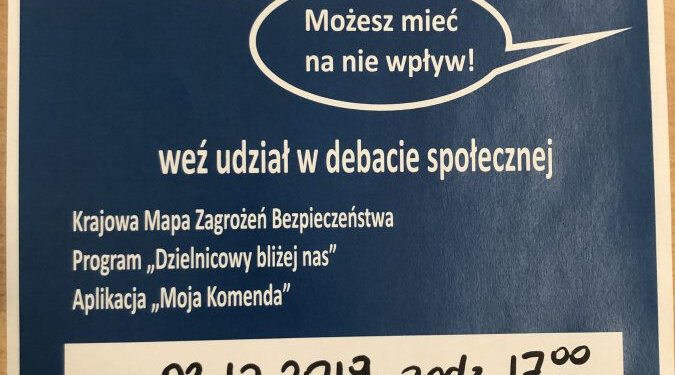 Bojanów: Będzie debata z policjantami o bezpieczeństwie seniorów