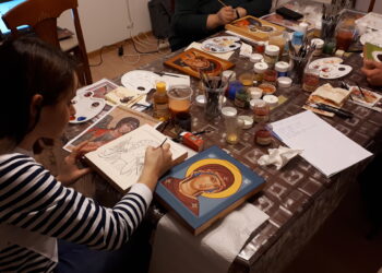 Sandomierz: Warsztaty pisania ikon w parafii prawosławnej.