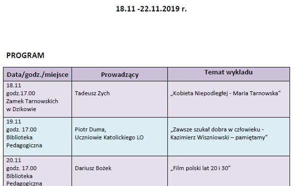 Tarnobrzeg. VII Tydzień Historyczny imienia Kazimierza Wiszniowskiego.