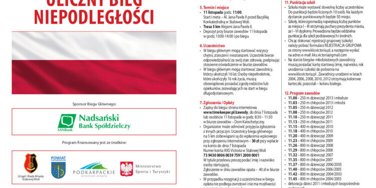 Stalowo Wola: Czas na Bieg Niepodległości