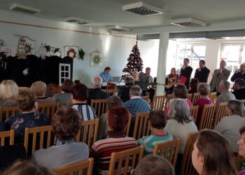 Tarnobrzeg. Spotkanie wigilijne w Środowiskowym Domu Samopomocy.