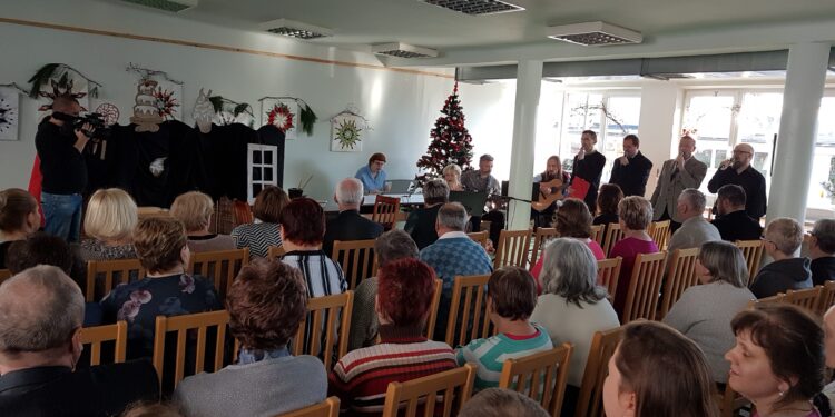 Tarnobrzeg. Spotkanie wigilijne w Środowiskowym Domu Samopomocy.