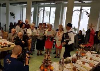 Tarnobrzeg. Spotkanie wigilijne w Domu Dziennego Pobytu.