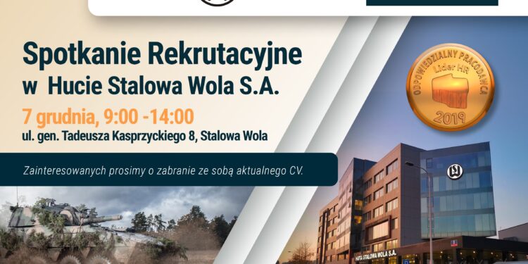 Stalowa Wola: W sobotę rekrutacja w HSW