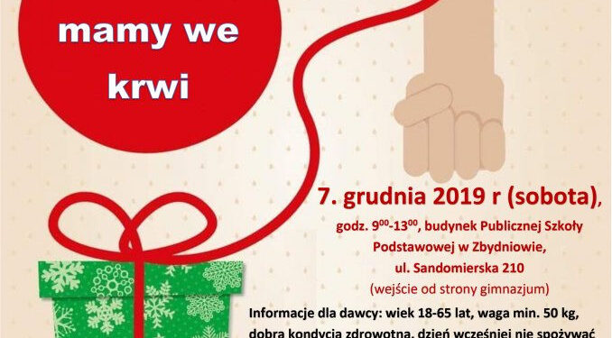 Zbydniów: Podaruj mikołajkowy prezent i oddaj krew