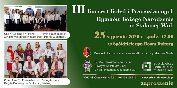 Stalowa Wola: W sobotę koncert kolęd i pieśni prawosławnych