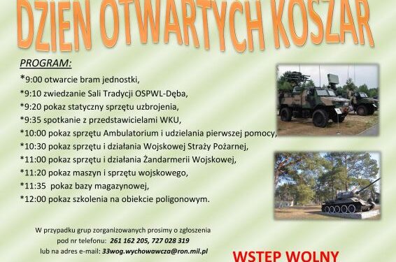 Nowa Dęba. Dzień otwarty w Wojskowym Oddziale Gospodarczym
