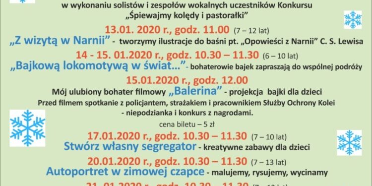 Tarnobrzeg. Ferie w domu kultury.