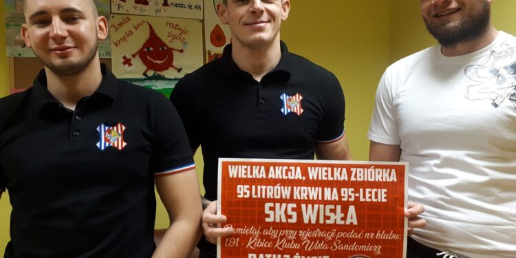 Sandomierz: 95 litrów krwi na 95-lecie SKS „Wisła” Sandomierz.