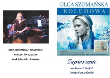 Rudnik nad Sanem: Koncert świąteczny w wykonaniu Olgi Szomańskiej